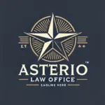 DALL·E 2024-11-28 04.47.58 - A professional logo design for 'Asterio Law Office,' featuring a stylized star as the central element, symbolizing guidance and aspiration. The star i
